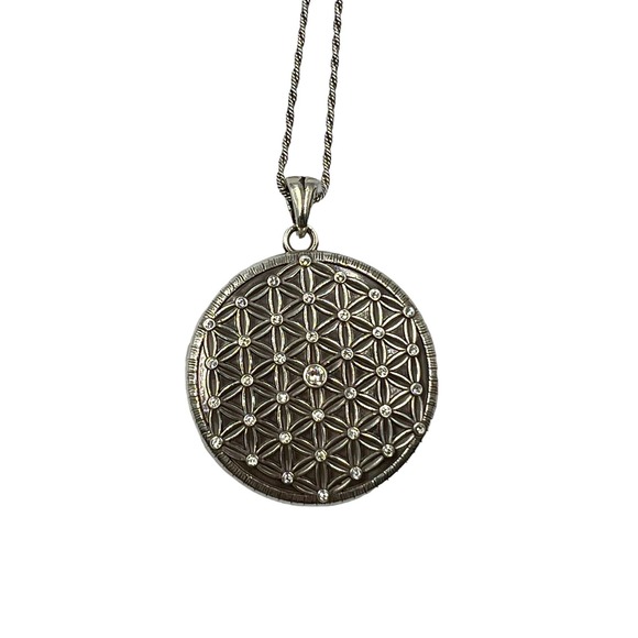 BRIGHTON FLOWER OF LIFE CONVERTIBLE LOCKET NECKLACE